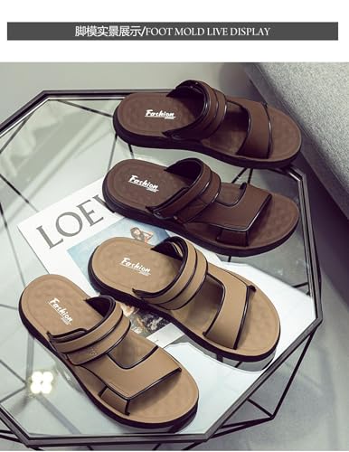 Men's sandals for summer, non-slip with thick soles, beach shoes, worn outside, driving, hard-wearing dual-purpose, men's, sandals3