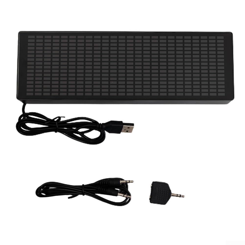 Analizador de espectro de audio de música LED con pantalla VFD, medidor de nivel de sonido preciso, espectro de música LED para músicos y entusiastas del audio (un control de voz)