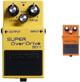 BOSS SD-1 SUPER OverDrive Effects Pedal for Guitar and Bass & DS-1 Distortion Pedal, Classic Tones for All Types of Music, The benchmark in Guitar distortion