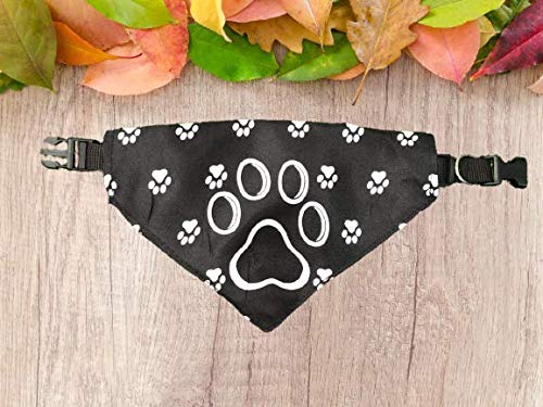 Pets Empire Adjustable Dog Bandana Soft Printed Collar Pet Neckerchief Puppy Cat Neck Scarf 1 Piece (Black) (B08M3WGLLY) Amazon Price History, Amazon Price Tracker