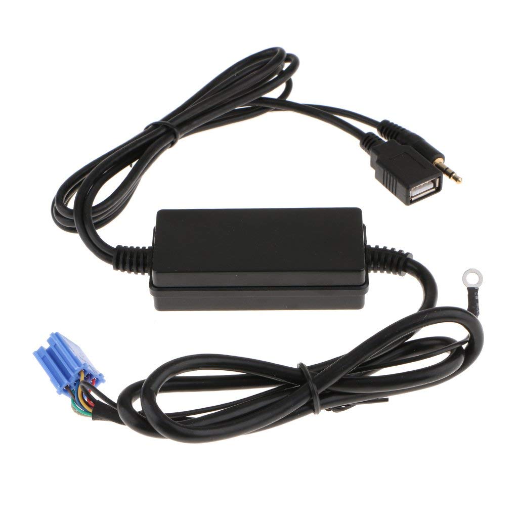 Câble Audio Universel USB AUX 3,5 mm avec Lecteur de Carte pour Voiture