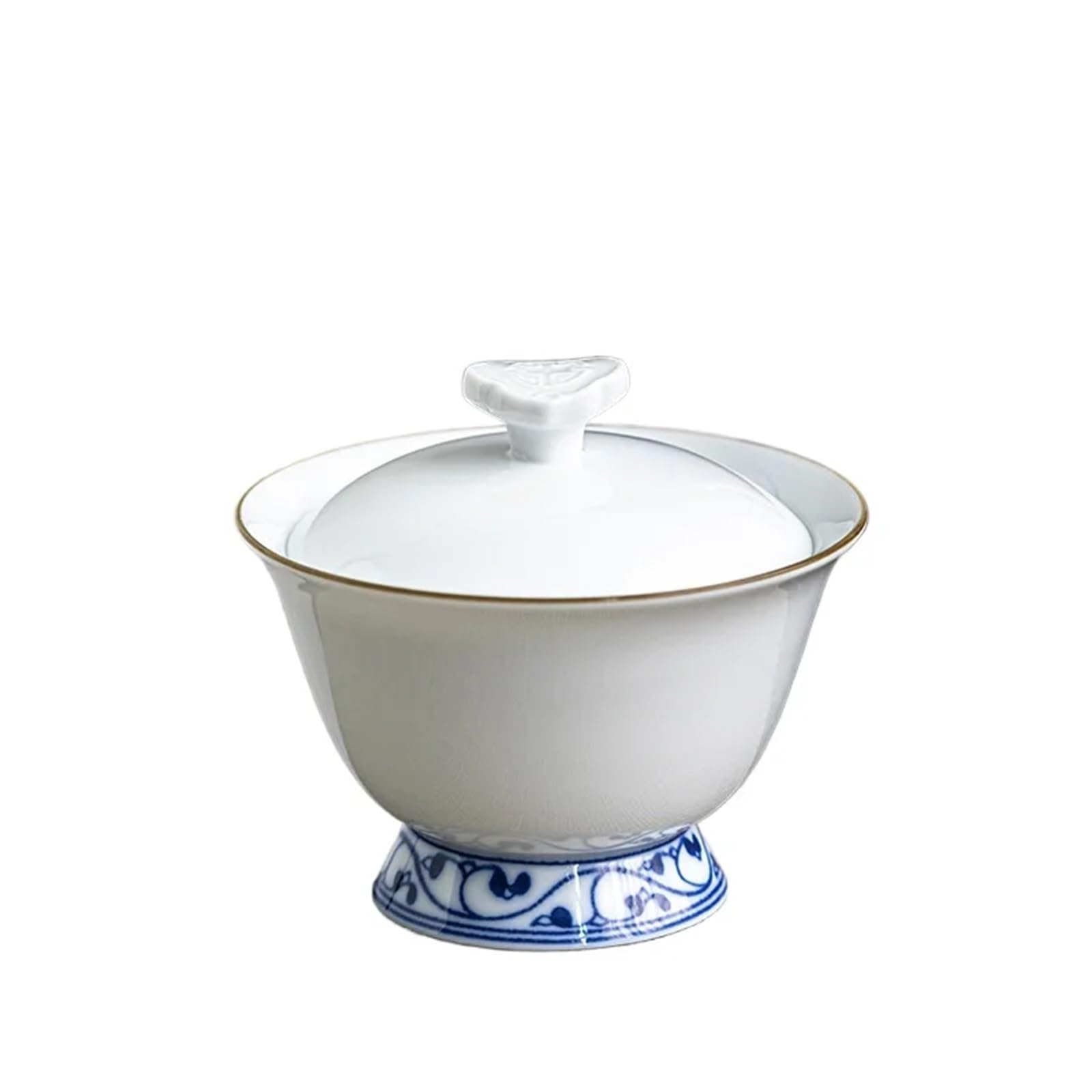 Celadon Ercai Schüssel mit Deckel, hohe Schüssel, chinesische große Keramik-Tee-Brühen, Kung-Fu-Set