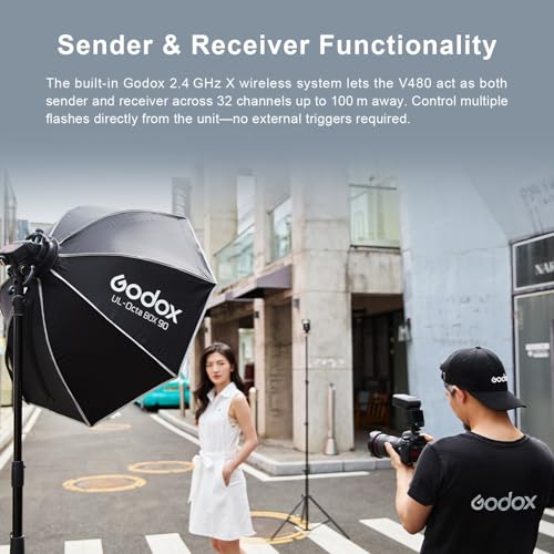 Image of Godox V480O TTL Flash for Olympus /Panasonic, V480-O GN50 Speedlite