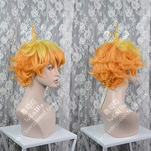 Emma Cosplay Wig Anime Yakusoku No Neverland Women Orange Cosplay