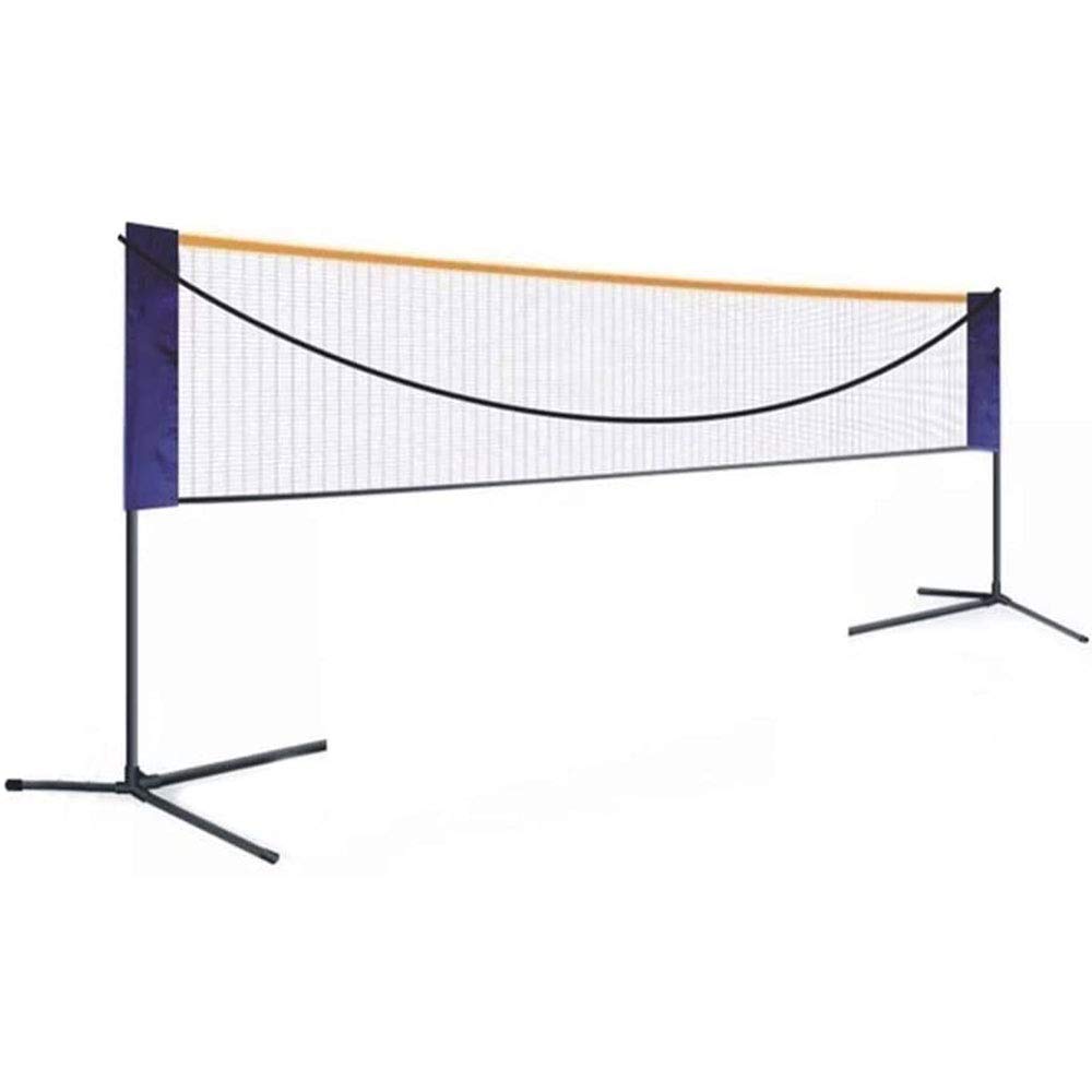 Portable Badminton Net Set, Height Adjustable Poles Tennis Stand, High-density Mesh Does Not Jam Ball, for Indoor Outdoor Beach Driveway