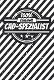 Notizbuch liniert: CAD-Spezialist Geschenke lustiger Spruch Vintage