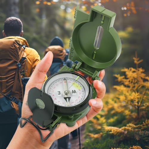 Bússola Caminhada Sobrevivência,Bússola de acampamento,Bússola de mochila Bússola de orientação à pr