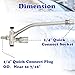 Tool Daily Pressure Washer Foam Cannon with Dual-Connector Accessory, Power Washer Double Tip Attachment For Soap Cannon, 5 Pressure Washer Sprayer Nozzles, 1/4