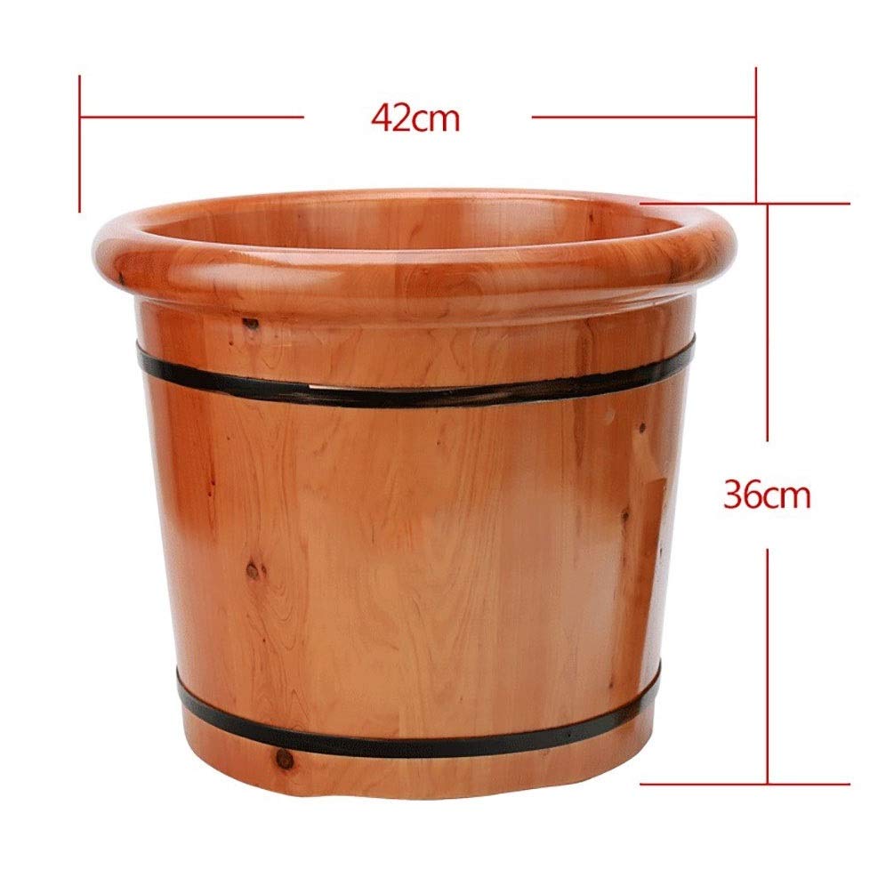 Secchio per pediluvio in legno Sauna Secchio in legno, vasca idromassaggio per pediluvio grande, spa per piedi e gambe per adulti, spa per massaggio ai piedi per la casa, pediluvio relax per pedicure