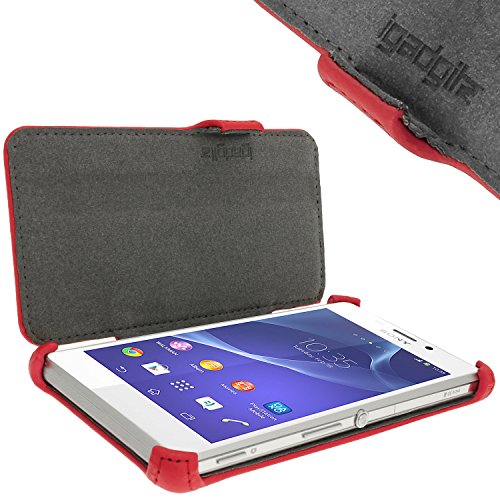 IGadgitz Leather Case Custodia a borsellino Rosso