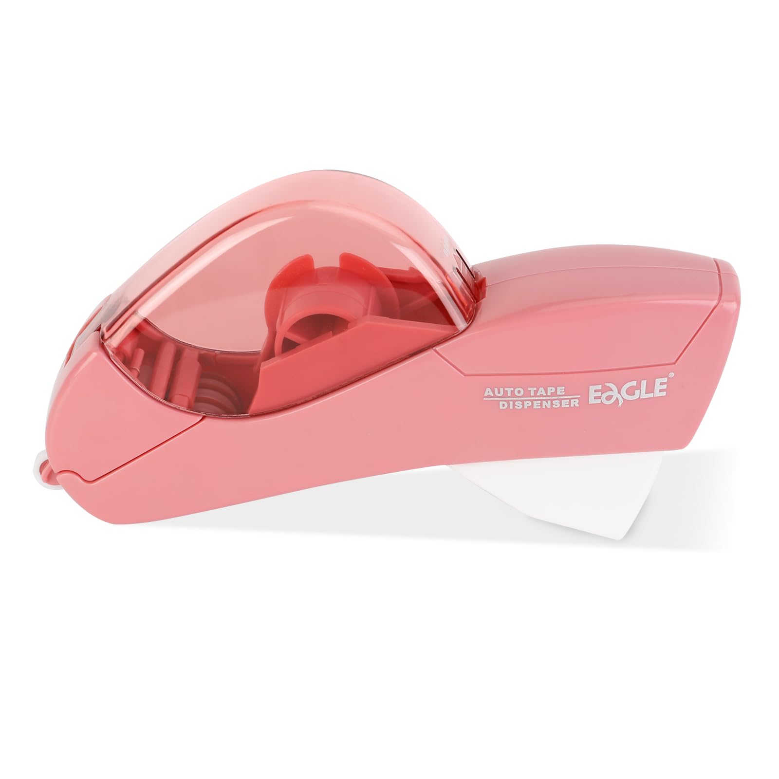 Eagle Automatic Tape Dispenser and Tape Gun with 1 roll 1/2 inch(12mm) and 1 roll 3/4inch (19mm) Tape (Pink)