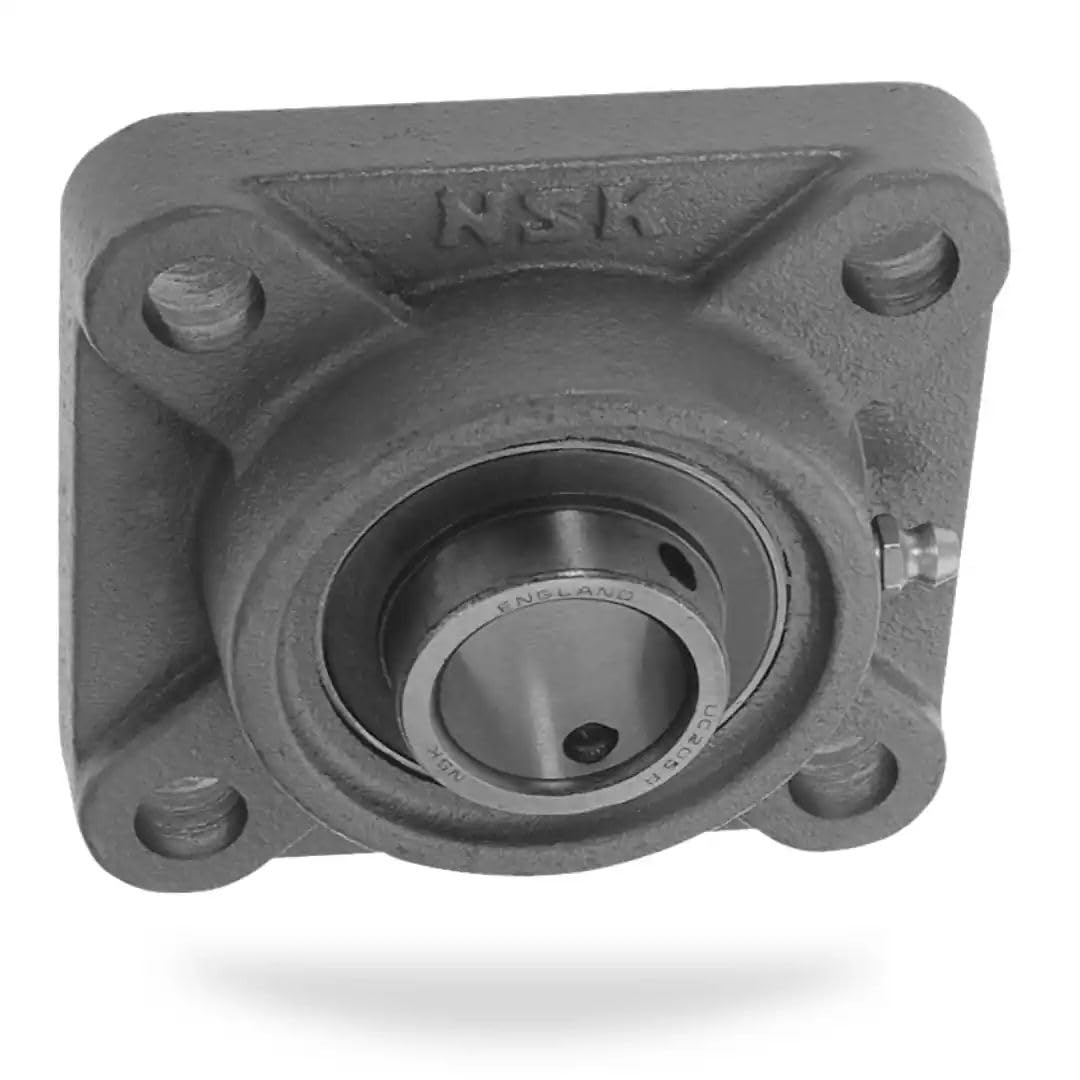 NSK - PSF40CR - Soportes de inserción radiales Cuadrados - Brida de 4 agujeros - Tornillo de fijación de aguja - Collarín corto - Diámetro interior : 40 mm