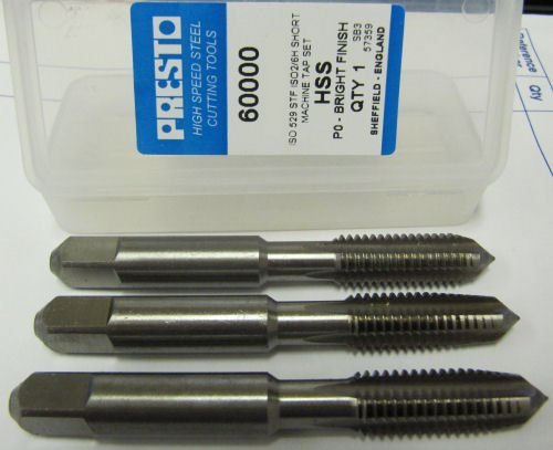 RDGTOOLS Presto M10 X 1.5 HSS Machine Tap Set (3 Taps)