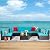 Shintenchi 7 Pieces Patio Furniture Sets Outdoor All-Weather Sectional Patio Sofa Set PE Rattan Manual Weaving Wicker Patio Conversation Set with Glass Table & Ottoman Cushion and Red Pillows, Blue