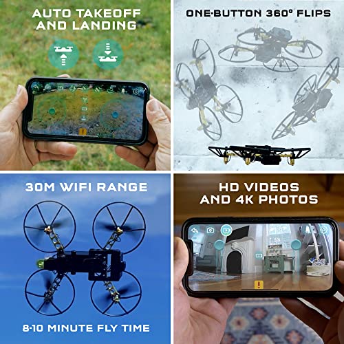 thames amp kosmos robotics smart machines 5-in-1 buildable drone with hd camera  build a high-tech drone amp 4 camera-enabled robotic models  innovative stem kit  includes free app for ios or android