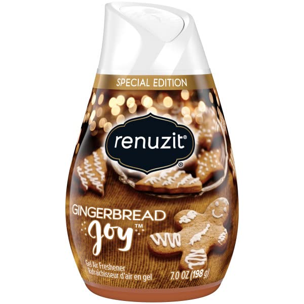 Image of Renuzit Seasonal Gel Air Freshener, Gingerbread Joy, 12 count Total Air Fresheners