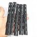 APLUSGEAR 5 Pcs/Set Polymer Rail Nylon Picatinny Rail for Keymod System (Black-NO Non-Slip)