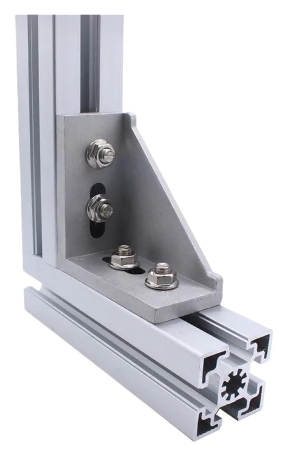 Voplivat 10Pcs 2020 Aluminum Profile Brackets 2040 Corner Fitting Angle L Connector Fastener Match