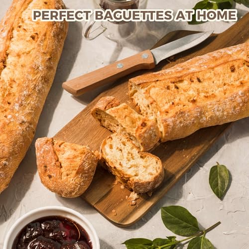 image for KITESSENSU Nonstick Baguette Pans for French Bread Baking, Perforated 