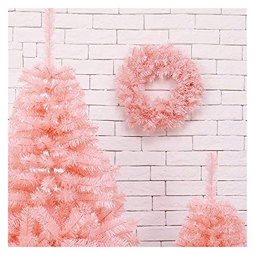 Cheminée escalier mur devant rose flocage couronne de Noël - 3