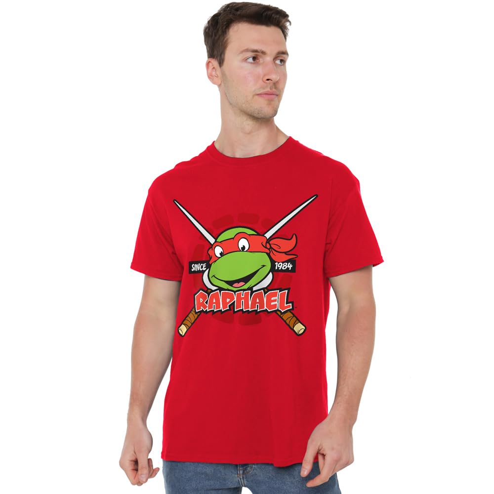 Teenage Mutant Ninja Turtles TMNT Raphael Since 1984 Unisex T Shirt, Red, XXX-Large