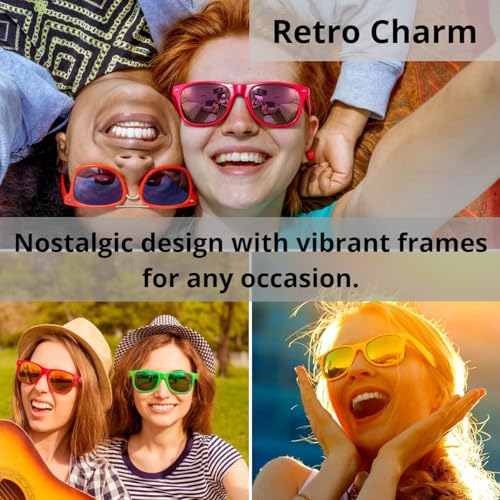 Image of Eyegla Sunglasses Bulk Party Sunglasses Pack 80s Shades Eyewear Set for Men Women 8 /10 /20 /30Pack