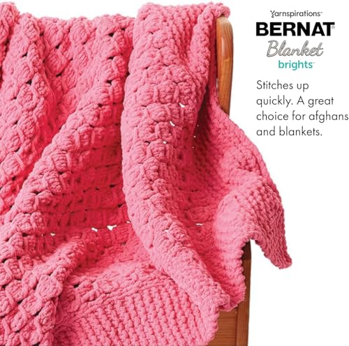 Image of Bernat Blanket Brights 300g Bright Lime Yarn - 2 Pack of 300g /10.5oz - Polyester - 6 Super Bulky - Knitting /Crochet