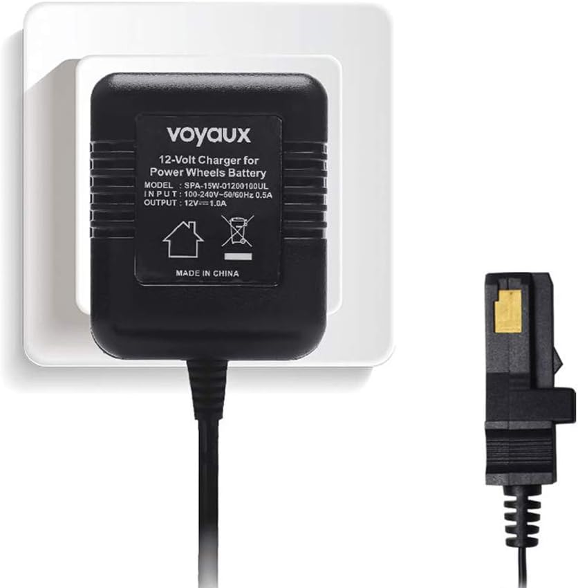 12 Volt Battery Charger for All Power Wheels 12-Volt Ride-on Toys, for Fisher-Price Using The Gray Battery or The Orange Top Battery