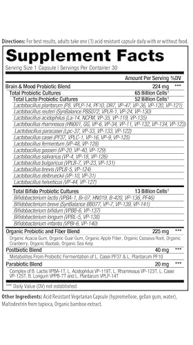 Vital Pro Naturals - Brain & Mood Probiotics + Prebiotics, Postbiotics, Parabiotics, 4-in-1 Health Supplement for Adults, High Potency, 67 Strains, Digestive, Brain and Immune Health, 30 ct - Thumbnail 2