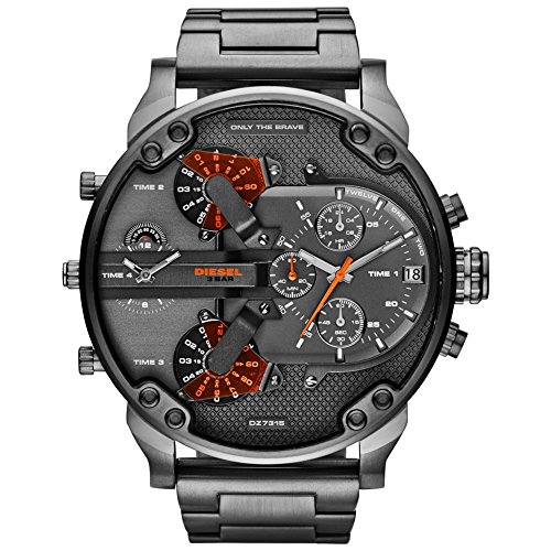 DIESEL Mr Daddy 2.0 DZ7315 - Mouvement Quartz - Affichage Analogique - gris et...