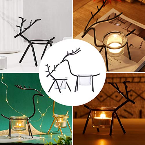 Sewacc 6 Pcs Party Favor Window Decor Art Votive Delicate Rustic Design Cup Home Ornament Nordic Style Fireplace Sticks Shape Wedding Xmas Gifts Gift Festival Antler Decorations #TOP7