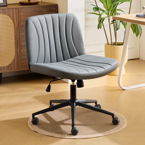 Image of Bonnlo Cross Legged Office Chair with Dual-Purpose Base and Wide Seat