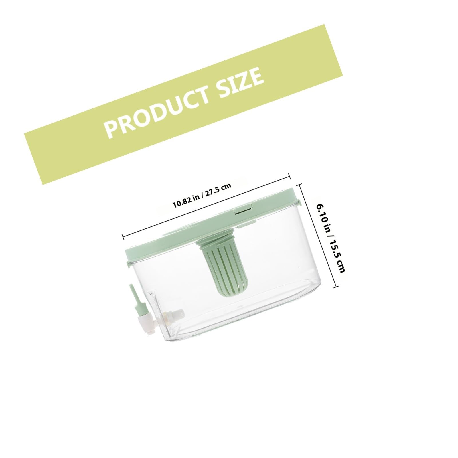 Distributeur de Boissons 4l Robinet Anti-obstruction en Polypropylène pour Réfrigérateur, Grosse Capacité, pour Fêtes et Thé Glacé
