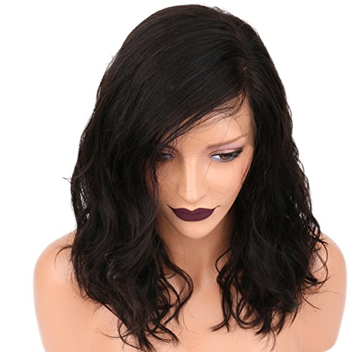 Ivogue Human Hair Lace Front Wig 20inch 180% Natural Wave Glueless Lace Wig Malaysian Virgin Human Hair (20inch)