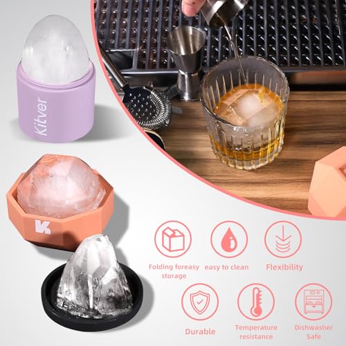 Set 3 moldes para cubos de hielo de silicona miniatura 3