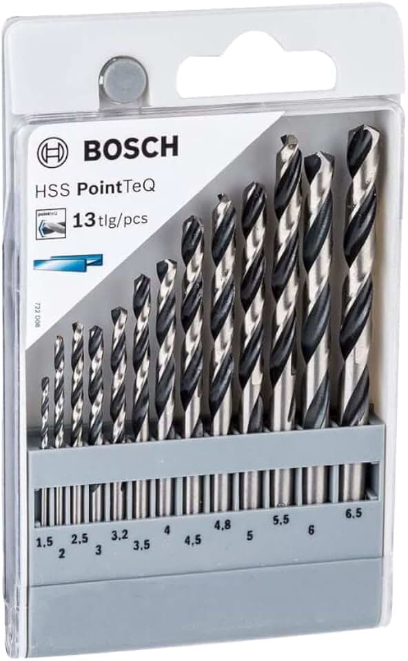 Bosch Jogo broca para metal HSS-PointTeQ 1,5-6,5mm 13 peças