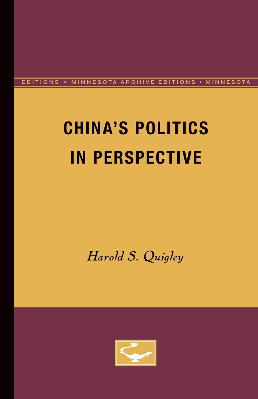China's Politics In Perspective