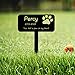 Goodqueen Custom Dog Memorial Grave Marker, Metal Dog Memorial Garden Stake, Personalized Dog Memorial Plaque Stake, Pet Grave Marker Remembrance Plaque, Outdoor Memorial Stake