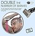 OmniShaver Premium Touch-Up Shaving Razor, The Fastest Way to Shave Head, Legs, Arms, Body, Double Shaving Blade Razor for Perfect Shaving, Bald Head Shaver for Men & Women (Black)