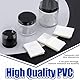 Glarks 1250Pcs Clear Shrink Wrap Band, 5 Sizes PVC Heat Shrink Band Perforated Shrink Wrap Film Shrink Seal Bands for Dropper Bottle, Cans and Tins