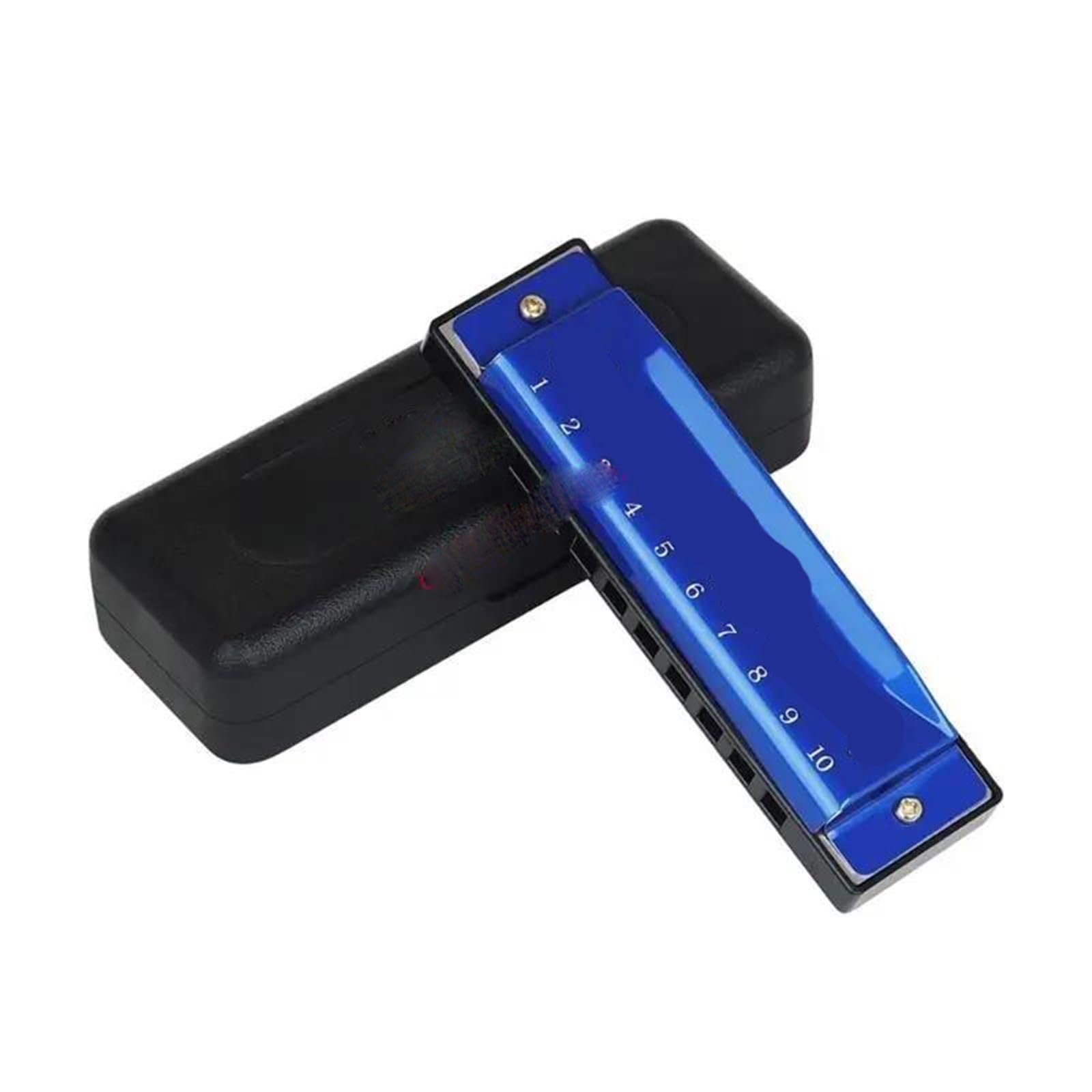 Einsteiger Mundharmonika C-Dur-Mundharmonika Mit 10 Löchern Und 20 Tönen(Blue)