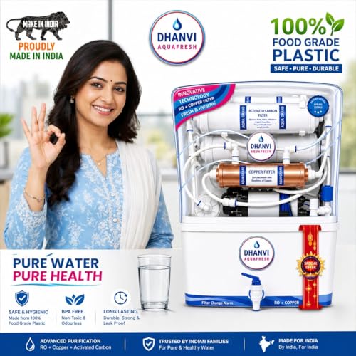 Image of Crown 9L Premium RO+UV+Copper Water Purifier | Inside uvTank Technology | Free Pre-Filter | Advanced Mineral Protection | TDS Controller | suitable for Borewell /Tanker /Tap Water