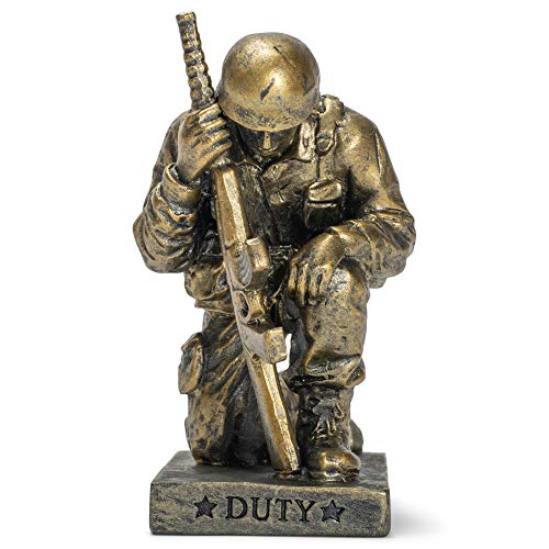 Dicksonsdutyfaithgodprayingsoldier5inchgoldresinstonetabletopfigurine  Urban Country Home Decor Dicksons duty faith god praying soldier 5 inch gold resin stone table top figurine  urban country home decor