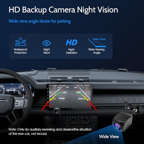 Image of Haudio 9 inch Wireless Double Din Car Stereo,Apple Carplay an Android Auto 8 cores Radio Screen,Support Mirror Link,Bluetooth 5.0,FM /AM,Aux Input Car Audio Receivers,2 Din Autoradio with Backup Camera