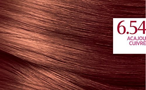 L'Oréal Paris Excellence Crème Coloration Permanente Cheveux - Nuance : Acajou Cuivré (6,54) (Lot de 2)