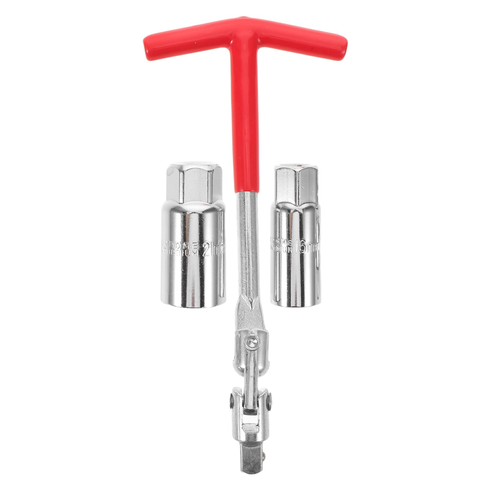 MAGICLULU Juego de Llaves para Bujías de Motor Pequeño de Acero Resistente Dados de 16 Mm y 21 Mm y Mango en T Ergonómico para Reparación Automotriz y Mantenimiento de Cortacésped