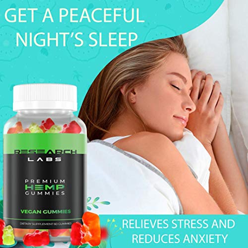 Research Labs - Premium Hemp Gummies 120 Count, 2 Fer 1 Ad. Advanced Formula with 500,000 Extract Blend. Natural - Helps Body Aches, Worriedness & to Feel Calm - Image 5