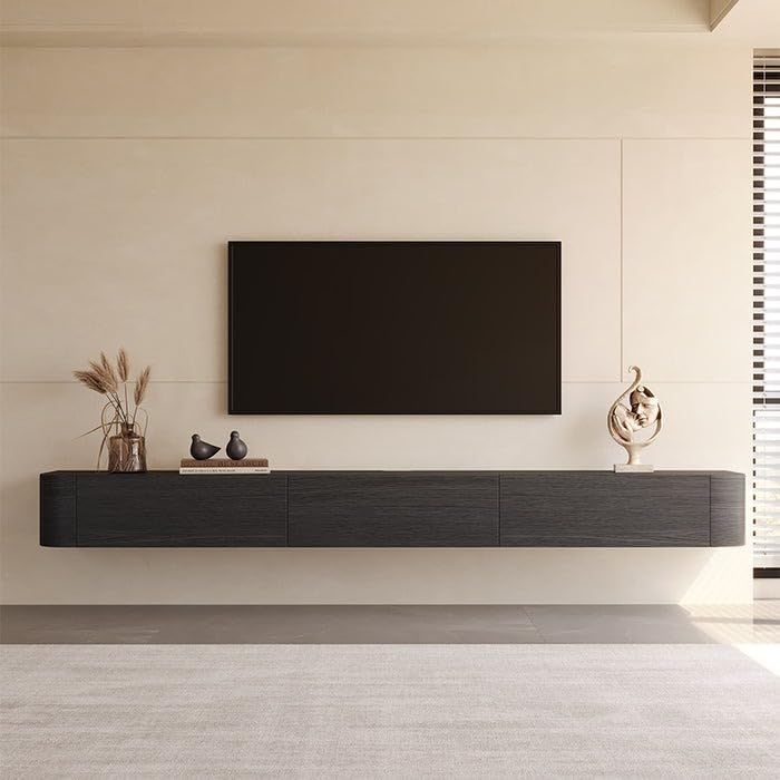 NG Decor 78" Black Floating Media Console, Modern Wall Mounted TV Cabinet for up to 85 Inch TV-image-32