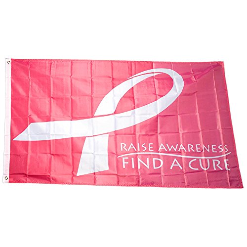 Hayes Specialties Corp. 3' x 5' Breast Cancer Awareness Flag