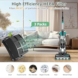 HEPA Filter Replacement Kit Compatible with Bissell 2998 Multiclean Lift-Off Pet Vacuum, Fit for Bissell 2998 2999 2849 3000 3057 28492 31259 3399 2852 31269 3125W Vacuum, Part 1625641 (3+6 Pack) HEPA Filter Replacement Kit Compatible with Bissell 2998 Multiclean Lift Off Pet Vacuum Fit for Bissell 2998 2999 2849 3000 3057 28492 31259 3399 2852 31269 3125W Vacuum Part 1625641 36 Pack